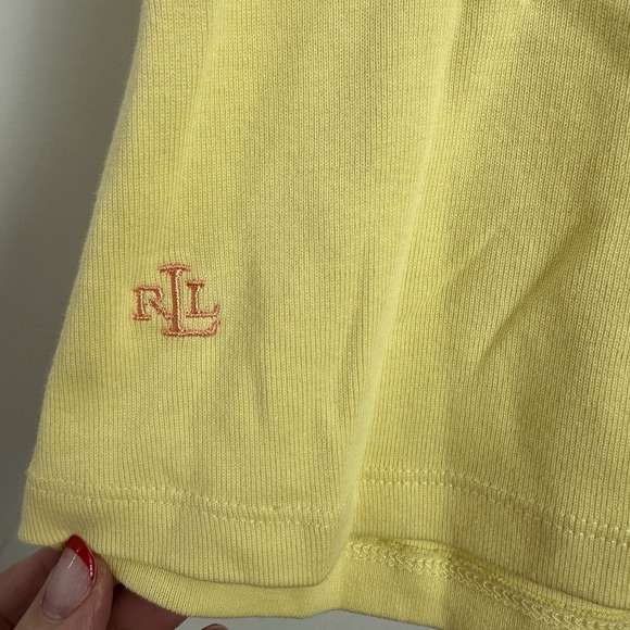 LAUREN RALPH LAUREN 100% Cotton Short Sleeve T-Shirt Top Size 2X Yellow NWT - Picture 4 of 7
